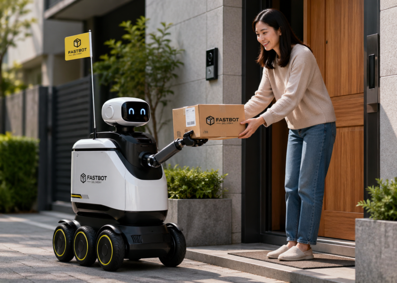 Robot Kurir (Foto: AI)