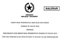 PP No 20 Tahun 2026