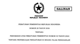 PP No 20 Tahun 2026