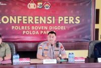 Konferensi Pers Polres Boven Digoel