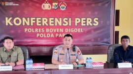 Konferensi Pers Polres Boven Digoel