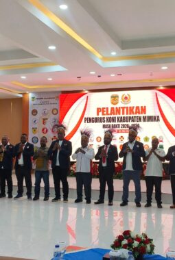 KONI Mimika 2026–2030 Dilantik, Gerakan Pembinaan Atlet Dimulai dari Kampung