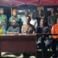 Kapolres gelar konferensi pers pasca penanganan lanjutan ledakan bom yang diduga berasal dari Perang Dunia II di Biak (Foto: Istimewa/Humas Polres Biak)