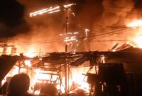 Kebakaran Hebat Melanda Pasar Jiung Kemayoran (Foto: Istimewah)