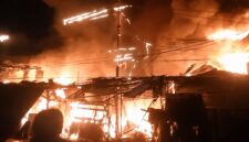 Kebakaran Hebat Melanda Pasar Jiung Kemayoran (Foto: Istimewah)
