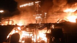 Kebakaran Hebat Melanda Pasar Jiung Kemayoran (Foto: Istimewah)